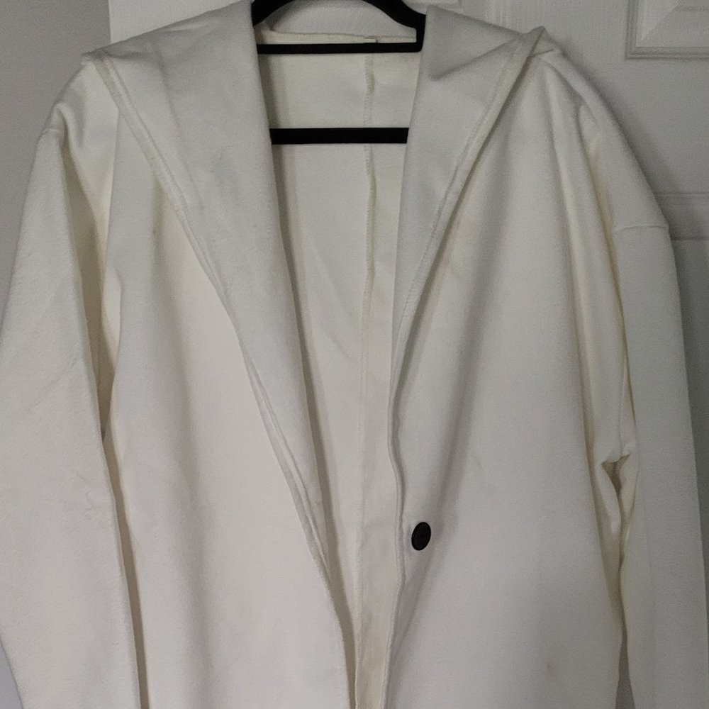 Wool felt hooded jacket